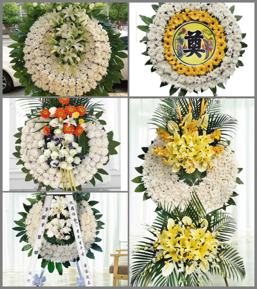 安徽阜阳市临泉县长官镇前郭村花圈速递